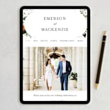 "Orange Blossoms" - Wedding Thank You Postcards in Pearl by Susan Moyal - FREE Wedding Website