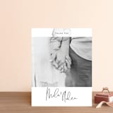 "Moxie" - Wedding Thank You Postcards in Ink by Design Lotus - Front