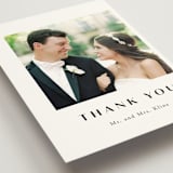 "Arguello" - Wedding Thank You Postcards in Diamond by Annie Shapiro - Detail