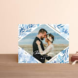 "Poetic Blue" - Wedding Thank You Postcards in Sky by Qing Ji - Front