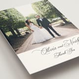 "legacy" - Wedding Thank You Postcards in Pure by Design Lotus - Detail