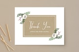 "Krafted Florals" - Wedding Thank You Postcards in Blush by Lehan Veenker - Front