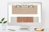 "Krafted Florals" - Wedding Thank You Postcards in Blush by Lehan Veenker - FREE Wedding Website