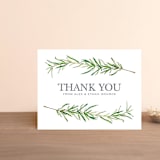 "Simple Sprigs" - Wedding Thank You Postcards in Fern by Erin Deegan - Front