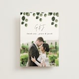 "green rush" - Wedding Thank You Postcards in Snow by Anupama - Front