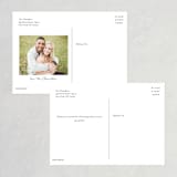 "Fancifully" - Wedding Thank You Postcards in Dust Mauve by Everett Paper Goods - Back of Card