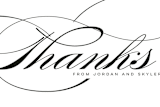"Waltz" - Wedding Thank You Postcards in Tuxedo by Lori Wemple - Detail