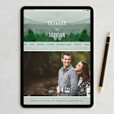 "Adventure Awaits" - Wedding Thank You Postcards in Smoke by Elly - FREE Wedding Website