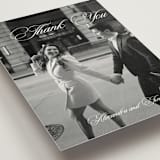 "Black Tie" - Wedding Thank You Postcards in Ink by That Girl Press - Detail