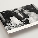 "Overlap" - Wedding Thank You Postcards in Terracotta by Kelly Schmidt - Detail