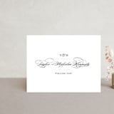 "Charming Go Lightly" - Wedding Thank You Postcards in Crisp Black by danielleb - Front