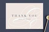 "Fresh Monogram" - Wedding Thank You Postcards in Latte by Lauren Chism - Front