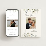 "Fleur" - Wedding Thank You Postcards in Lily by Everett Paper Goods - FREE Wedding Website