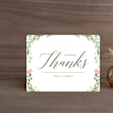 "Garden Glamour" - Wedding Thank You Postcards in Sage by Kristen Smith - Front