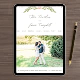 "Garden Glamour" - Wedding Thank You Postcards in Sage by Kristen Smith - FREE Wedding Website