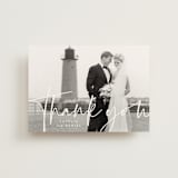 "In this together" - Wedding Thank You Postcards in Black Tie by Lea Delaveris - Front