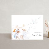 "Petale" - Wedding Thank You Postcards in Blush by Kelly Ventura - Front