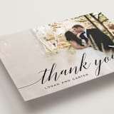 "Someone Like You" - Wedding Thank You Postcards in Tuxedo by Design Lotus - Detail
