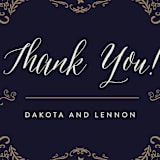 "Wedding Enchantment" - Wedding Thank You Postcards in Midnight by Chris Griffith - Detail