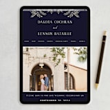 "Wedding Enchantment" - Wedding Thank You Postcards in Midnight by Chris Griffith - FREE Wedding Website