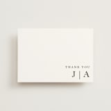 "Sophistotype" - Wedding Thank You Postcards in Sea Salt by Snow and Ivy - Front