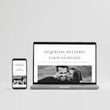 "Sophistotype" - Wedding Thank You Postcards in Sea Salt by Snow and Ivy - FREE Wedding Website