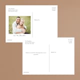 "Pattern Play" - Wedding Thank You Postcards in Pebble by Anelle Mostert - Back of Card