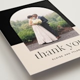 "Little party big love" - Wedding Thank You Postcards in Noir by Jessica Corliss - Detail