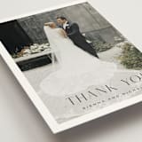 "More Than Words" - Wedding Thank You Postcards in Bridal White by Design Lotus - Detail