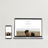 "More Than Words" - Wedding Thank You Postcards in Bridal White by Design Lotus - FREE Wedding Website