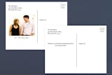 "White Shadows" - Wedding Thank You Postcards in Champagne by Jessica Williams - Back of Card