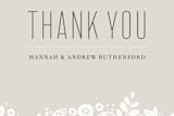 "White Shadows" - Wedding Thank You Postcards in Champagne by Jessica Williams - Detail