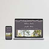 "Garden Lights" - Wedding Thank You Postcards in Plum by Hooray Creative - FREE Wedding Website