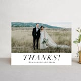 "Bad Dancing" - Wedding Thank You Postcards in Dove by Amy Payne - Front