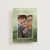 "Great Outdoors" - Wedding Thank You Postcards in Forest by Petra Kern - Front