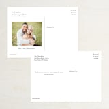 "Slated Forever" - Wedding Thank You Postcards in Chalkboard by GeekInk Design - Back of Card