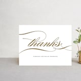 "Flourish" - Wedding Thank You Postcards in Antique by Jennifer Postorino - Front