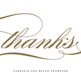 "Flourish" - Wedding Thank You Postcards in Antique by Jennifer Postorino - Detail