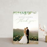 "Bright & Green" - Wedding Thank You Postcards in Spring by Amanda Day - Front