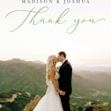 "Bright & Green" - Wedding Thank You Postcards in Spring by Amanda Day - Detail