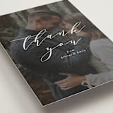 "Picture Perfect" - Wedding Thank You Postcards in Diamond by Amy Payne - Detail
