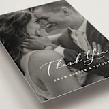 "Eternal" - Wedding Thank You Postcards in Ecru by Carly Reed Walker - Detail
