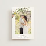 "Organic Florals" - Wedding Thank You Postcards in Blush by Susan Moyal - Front