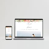 "Organic Florals" - Wedding Thank You Postcards in Blush by Susan Moyal - FREE Wedding Website