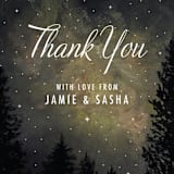 "Starry, Starry Night" - Wedding Thank You Postcards in Shadow by Elly - Detail