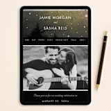 "Starry, Starry Night" - Wedding Thank You Postcards in Shadow by Elly - FREE Wedding Website