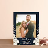 "Peonies & Berries" - Wedding Thank You Postcards in Winter White by Susan Moyal - Front