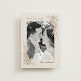 "Preserved Fall Botanicals" - Wedding Thank You Postcards in Linen by Erin Deegan - Front