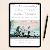 "Love Connection" - Wedding Thank You Postcards in Red Hot by Kim Dietrich Elam - FREE Wedding Website