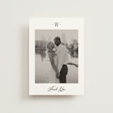 "Dotted Classic" - Wedding Thank You Postcards in Hydrangea by Carolyn MacLaren - Front